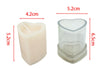 Heart Candle Mold - Resin Mold - Epoxy Mold - Silicone Round Cylinder Mold - Cube Hollow Candle Holder Mold Mould - DIY Craft Supplies