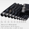 10 Pieces Leather Hole Punch Set - Belt Punch - Round Shape Hallow Cutter - 1mm - 10mm - Leather Punch Tool Set - Craft Supplies DIY