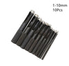 10 Pieces Leather Hole Punch Set - Belt Punch - Round Shape Hallow Cutter - 1mm - 10mm - Leather Punch Tool Set - Craft Supplies DIY