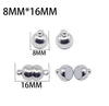 10 Pcs Magnetic Clasps for Leather Bracelet, Stainless Steel Magnet Clasp Closure, Jewelry Making DIY Accessories 3-15 mm Hole