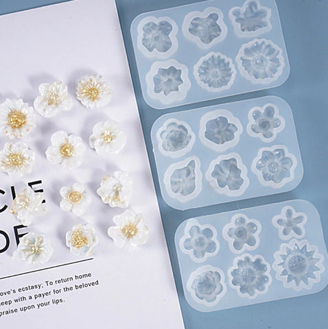 Flower Silicone Mold - Sakura Flower Mould - Chocolate Candy Fondant Cake Decoration Resin DIY Soap Mold Polymer Clay DIY Crafting