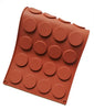 Sealing Wax Mold,24 Cavity Round Wax Print Base Silicone Mold, Chocolate Mousse Mold Circular Sheet, Clay Resin Soap Glue Wax Seal Mold