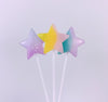 Star Cake Topper - Heart Cake Decorations - Seashell Mermaid Cake Topper - Balloon Cake Topper Baby Shower Kids Birthday Party Cake Cupcake