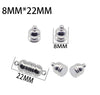 10 Pcs Magnetic Clasps for Leather Bracelet, Stainless Steel Magnet Clasp Closure, Jewelry Making DIY Accessories 3-15 mm Hole