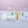 Deer Silicone Resin Mold, Earring Holder, Antler Silicone Epoxy Resin Casting Mold, Earring Hanging Holding, Home Decoration Resin Craft DIY