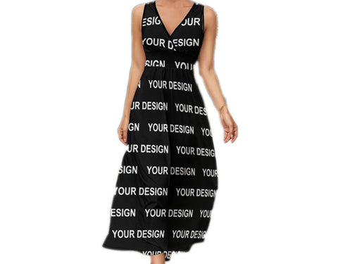 Custom Photo Picture Tropical Vacation Beach Dress - Personalized Dress - Design Your Own Custom Face Dress - Gift for Her Wife Girlfriend