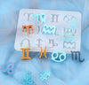 Constellation Mold - Zodiac Symbols Mold - Zodiac Signs Pendant Resin Mold - Resin Molds UV Resin Epoxy Silicone Mold for Resin