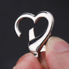 Heart Shaped Lobster Claw Clasps Gold Silver - Jewelry Making Craft Supplies DIY