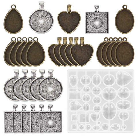 Oval Cabochon Silicone Mold - Cabochon Making - Gem Silicone Mold - UV Resin Casting Clay Jewelry Making - Embellishment Epoxy Art Crafts