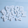 Alphabet Silicone Mold - Initial Mold For Key Chains, Bangles, Bracelets, House Numbers Mold, Diy Resin, Crafts, Casting Epoxy Resin Mold