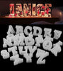 Alphabet Silicone Mold - Initial Mold For Key Chains, Bangles, Bracelets, House Numbers Mold, Diy Resin, Crafts, Casting Epoxy Resin Mold