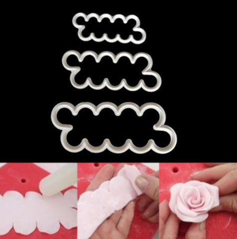 Rose Mold - Folding Flower Resin Clay Cutter - Fondant, Chocolate, Soap, Wax, Decorating Tools Sugarcraft Cake, Polymer, Candy Baking