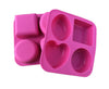 Soap Mold - Round Oval Square Heart Silicone Soap Mold - Plaster Mold Ice Mold Silicone Mold Chocolate Mold - Polymer Clay Resin Moulds