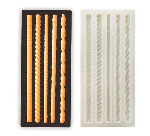 Rope Mold - Trim Mold - Cord Mold - Ribbon Mold Rope Fondant Mold Rope Rope Resin Mold Rope Clay Mold Rope Mould Border Mold Chocolate Mold