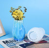 Vase Silicone Mold, Silicone Flower Vase Mold, Home Decor Stripe Vase Mold, Diy Resin Plaster Cement Concrete Vase Moulds Container