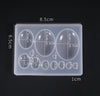 Oval Silicone Mold - Jewelry Making - Cabochon Making - Gem Silicone Mold - UV Resin Casting Clay Embellishment Epoxy Nail Art Crafts