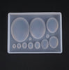 Oval Silicone Mold - Jewelry Making - Cabochon Making - Gem Silicone Mold - UV Resin Casting Clay Embellishment Epoxy Nail Art Crafts