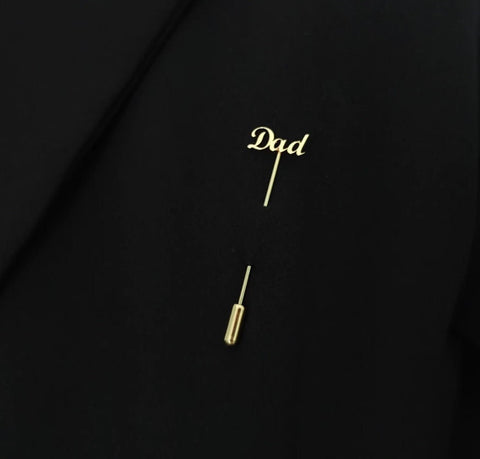 Custom Name Lapel Pins, Personalized Name Lapel Pin Jewelry, Groomsmen Gift, Groom Gift From Bride, Men's Lapel Pins, Wedding Lapel Pin