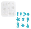 Fish Silicone Mold For Resin, Dolphin Seahorse Penguin Starfish Jellyfish Whale Diy Crafts, Candy, Fondant, Epoxy Craft Mould Gumpaste Cake