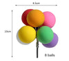 Baloon Cake Topper - Baby Shower Kids Birthday Party Cake - Cupcake - Cake Decorations - Wedding Decor, Rainbow, Blue, White, Pink, Black