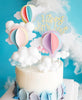 Cloud Cake Topper - Cloud Cake Decorations - Baby Shower Kids Birthday Party Cake - Cupcake - White Cloud Garland DIY Kit Balloon Wedding