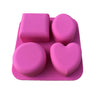 Soap Mold - Round Oval Square Heart Silicone Soap Mold - Plaster Mold Ice Mold Silicone Mold Chocolate Mold - Polymer Clay Resin Moulds