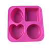 Soap Mold - Round Oval Square Heart Silicone Soap Mold - Plaster Mold Ice Mold Silicone Mold Chocolate Mold - Polymer Clay Resin Moulds