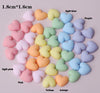 20 Pcs Heart Cabochon - Mini Matte Heart Flatback - Nail Art - Embellishments DIY Craft Supplies - Nail Hearts Tiny Hearts Scrapbooking