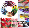 Assorted Colour Embroidery Thread Floss Skeins, Various Rainbow Colours, Embroidery Floss Thread For Embroidery Sewing And Crafts Braiding