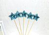 Star Cake Topper - Cake Decorations -Baby Shower Kids Birthday Party Cake - Cupcake - Wedding Decor, Gold, Silver, Pink, Blue, Purple