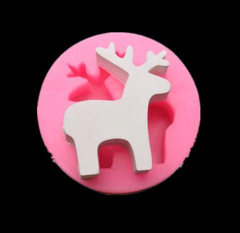 Moose Mold - Deer Animal Molds - Antlers Buck DIY Fondant Cake Decor - For Resin Crafts - Silicone Mold - Chocolate Christmas Décor Epoxy