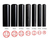 Custom Round Japanese Hanko Chop - Black Japanese Name Stamp - Chinese Name Stamp - Chinese Name Seal - Personalized Japanese Stationery
