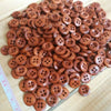 1000 Pieces Round Wooden Buttons for Sewing Knitting Crochet Projects - 4 Hole Buttons - DIY Crafts - Scrapbooking Bulk Wholesale Brown 11mm