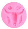 Cow Skull Mold Bull Skeleton Head Longhorn Fondant Chocolate Resin Clay Cupcake Topper DIY Party Cake Decorating Candy Gumpaste Mould