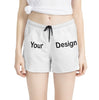 Custom Shorts - Personalized Photo Text Shorts for Women - Design Your Own Pants For Cheer, Team, Event, Yoga - Gift for Her Friend Coworker