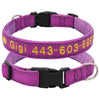 Personalized Dog Collar, Custom Collar Embroidered with Pet Name Phone Number, Reflective Pet Collar, Dog Collar, Small Medium Large Dogs