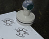 Personalized Stamp - Round Custom Logo Stamper - Name Branding Ink Stamp - Create Your Own Stamp - Customizable Teacher Stamp - Business