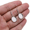Earring Cabochon Settings, Earring Findings, Round Cab Setting, Earring Trays, Earring Stud Bezel Trays, 12 mm 14 mm 16 mm 18 mm 20 mm 25 mm