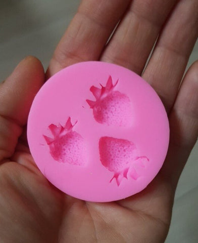 Strawberry Mold - Fruit Shape Silicone Mold - Mold for Wax - Mold for Resin - Candle Mold - Fruit Mold - Bath Soap Mold - Soy Chocolate Mold