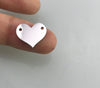Heart Personalized Charm, Custom Stainless Steel Charm Rose Gold Silver, Logo Laser Engraved Connector Beads For Jewelry Making Bracelets