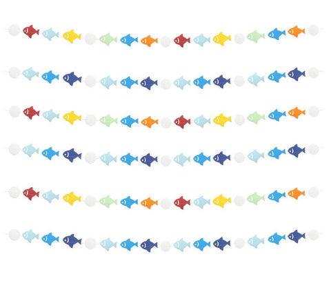 Fish Party Banner - Fishing Birthday Decorations, Fishing Retirement Banner, Birthday Fishing Banner, Fish Bunting, Baby Shower Decor