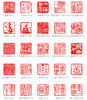 Custom Japanese Hanko Chop Round Square - Black Japanese Name Stamp - Chinese Name Stamp - Chinese Name Seal - Personalized Stationery