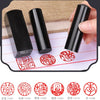 Custom Japanese Hanko Chop Round Square - Black Japanese Name Stamp - Chinese Name Stamp - Chinese Name Seal - Personalized Stationery