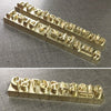 Custom Leather Stamp - Personalized Brass Iron Branding Stamp - Interchangeable Letters Alphabet Number for Wood Leather Hammer Embossing