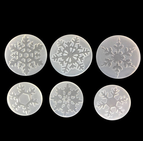 Snowflake Variety Mold, Silicone Fondant Mold, Winter Holiday Chocolate Mold, Christmas Mold, Cupcake Decoration, Mold for Treats, Resin