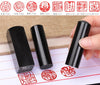 Custom Japanese Hanko Chop Round Square - Black Japanese Name Stamp - Chinese Name Stamp - Chinese Name Seal - Personalized Stationery
