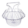 Kitchen - Kitchenware - Foldable Rinse Steam Fry Magic Mesh Basket