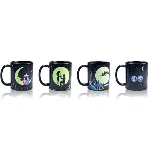 Kitchen - Lightningstore Customizable Glow In The Dark Photo Mug - Your Photo Appears In Hot Water - 16 Template Designs To Choose From - Perfect Gift For Loved Ones (D7)