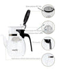 Kitchen - LightningStore Modern High Tech Glass Tea Pot Cup Glass Kettle - Made Of Food Grade PC - A Must Have For Tea Lovers