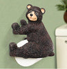 Kitchen - LightningStore Stylish Cute Resin Black Bear Mounted Paper Towel Holder - Excellent For Using At Home Or Office